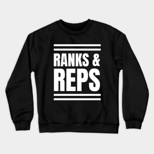 SEO Specialist's Ranks & Reps: The Ultimate Gift for SEO Experts and Managers Crushing It in the Gym Crewneck Sweatshirt